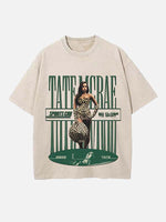 Tate McRae Print Round Neck T-shirt