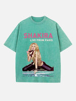 Shakira Print Round Neck T-shirt