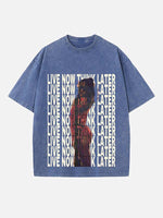 Tate McRae Print Round Neck T-shirt
