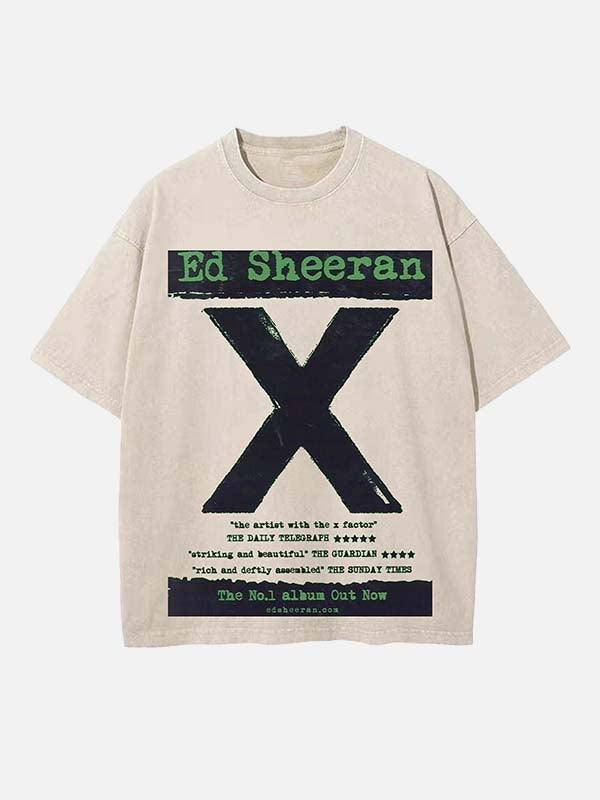 Ed Sheeran Print Round Neck T-shirt
