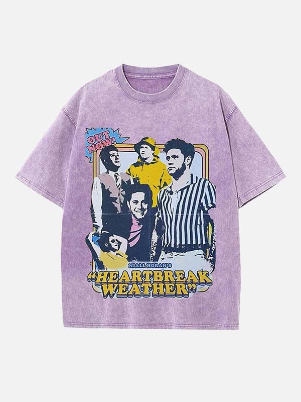 Niall Horan Print Round Neck T-shirt