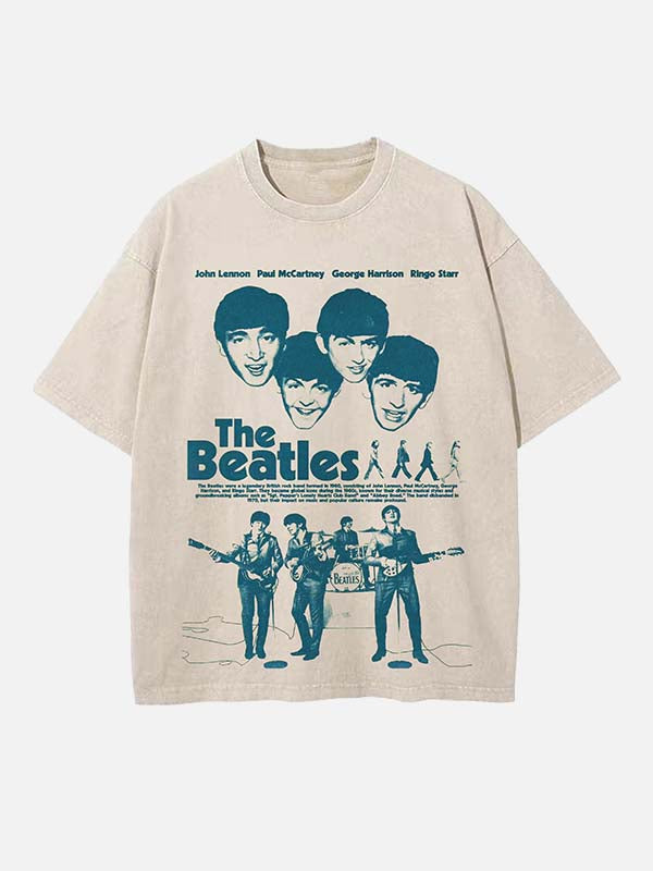 The Beatles Print Round Neck T-shirt