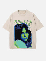 Billie Eilish Print Round Neck T-shirt