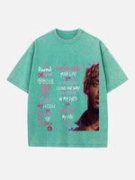 Juice WRLD Print Round Neck T-shirt