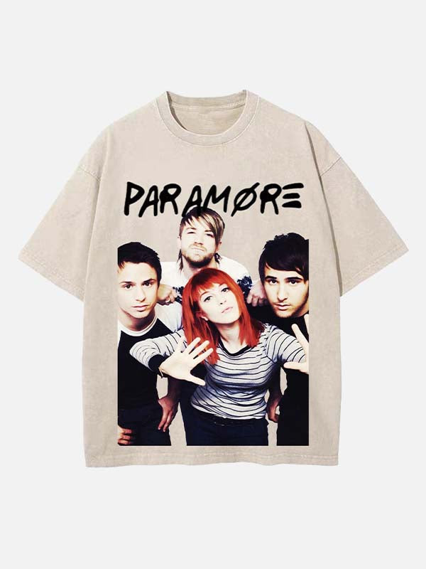 Paramore Print Round Neck T-shirt