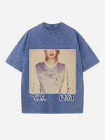 Taylor Swift Print Round Neck T-shirt