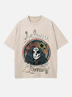 Selena Gomez Print Round Neck T-shirt