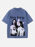 Olivia Rodrigo Print Round Neck T-shirt