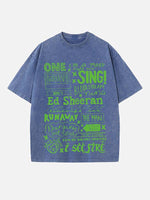 Ed Sheeran Print Round Neck T-shirt