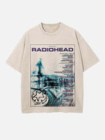 Radiohead Print Round Neck T-shirt