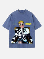 Cardi B Print Round Neck T-shirt