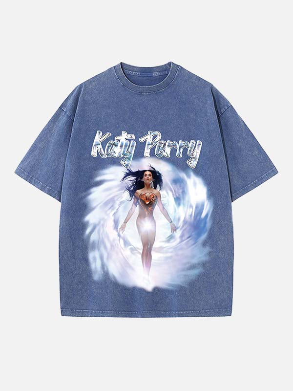 Katy Perry Print Round Neck T-shirt