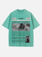 Lorde Print Round Neck T-shirt
