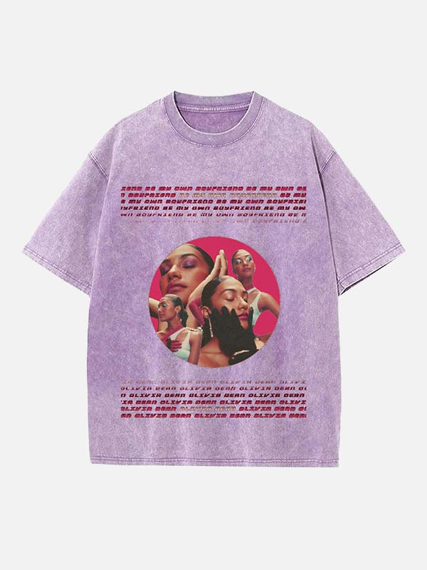 Olivia Dean Print Round Neck T-shirt