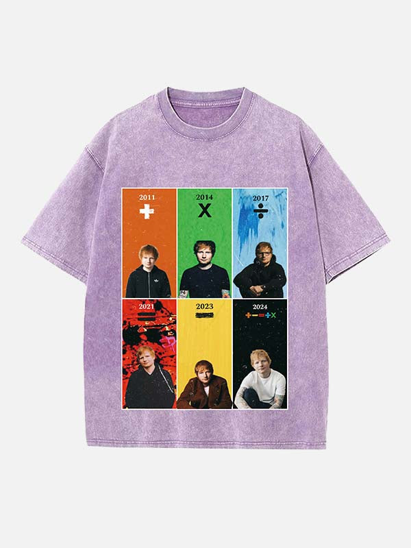 Ed Sheeran Print Round Neck T-shirt