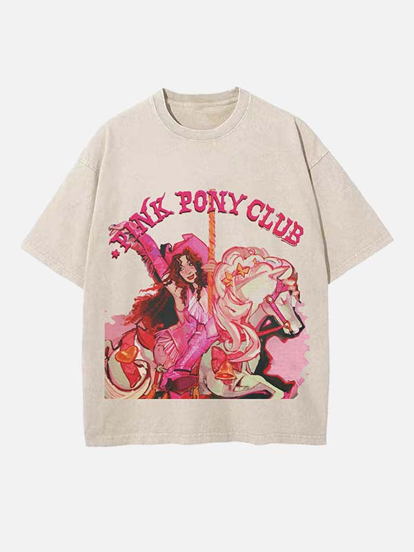 Chappell Roan Print Round Neck T-shirt