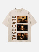 Drake Print Round Neck T-shirt