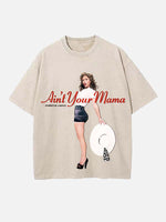 Jennifer Lopez Print Round Neck T-shirt
