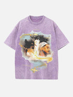 Rosalía Print Round Neck T-shirt