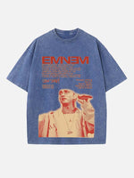 Eminem Print Round Neck T-shirt