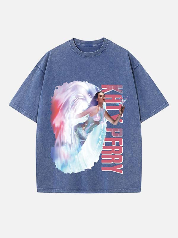 Katy Perry Print Round Neck T-shirt