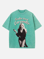 Sabrina Carpenter Print Round Neck T-shirt