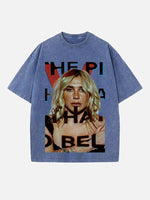 Kesha Print Round Neck T-shirt