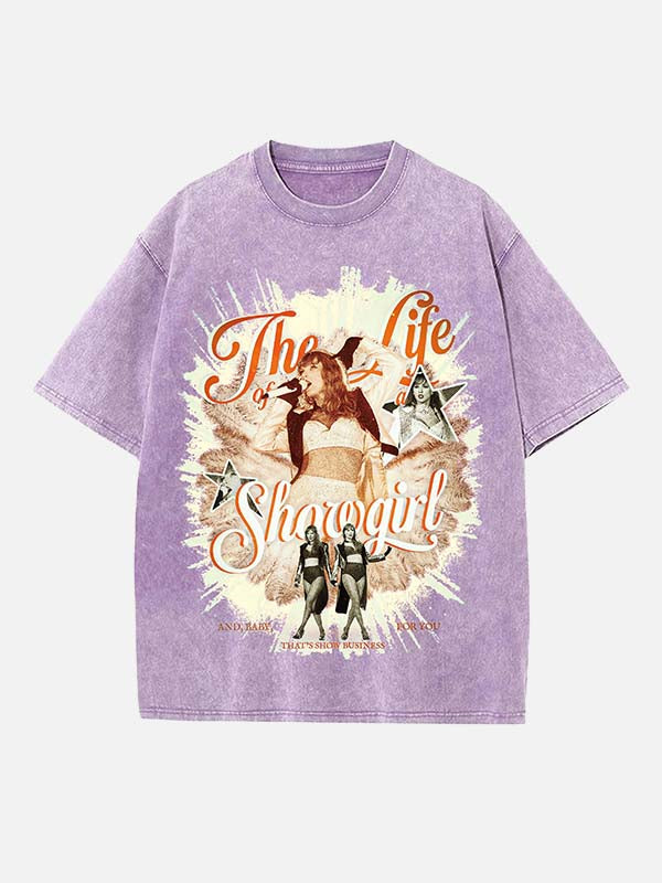 Taylor Swift Print Round Neck T-shirt