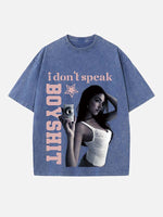 Madison Beer Print Round Neck T-shirt