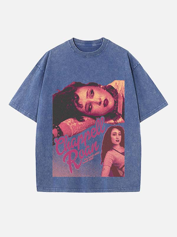 Chappell Roan Print Round Neck T-shirt