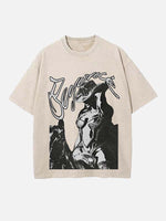 Beyoncé Print Round Neck T-shirt