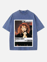 Mariah Carey Print Round Neck T-shirt
