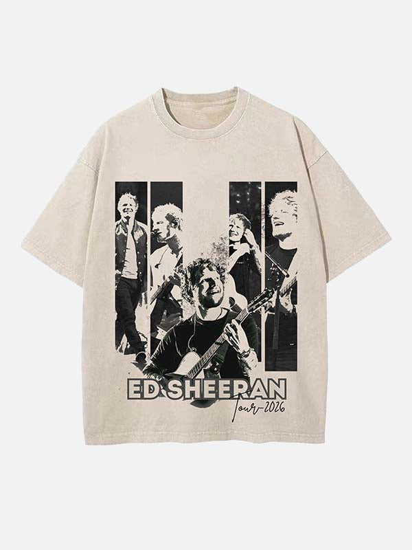 Ed Sheeran Print Round Neck T-shirt
