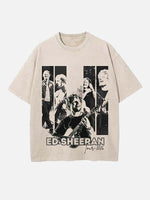 Ed Sheeran Print Round Neck T-shirt