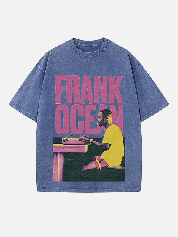 Frank Ocean Print Round Neck T-shirt