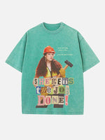 Chappell Roan Print Round Neck T-shirt