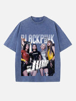 BLACKPINK Print Round Neck T-shirt