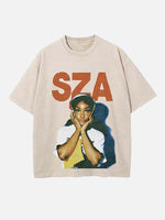 SZA Print Round Neck T-shirt