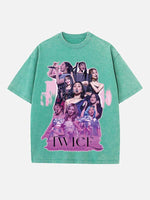 TWICE Print Round Neck T-shirt