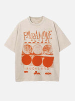 Paramore Print Round Neck T-shirt