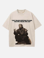 2Pac Print Round Neck T-shirt