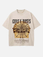 GUNS N' ROSES Print Round Neck T-shirt