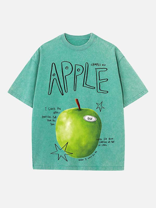 Charli xcx Print Round Neck T-shirt