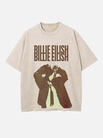 Billie Eilish Print Round Neck T-shirt