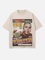 Eminem Print Round Neck T-shirt