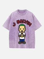 J Balvin Print Round Neck T-shirt