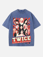 TWICE Print Round Neck T-shirt