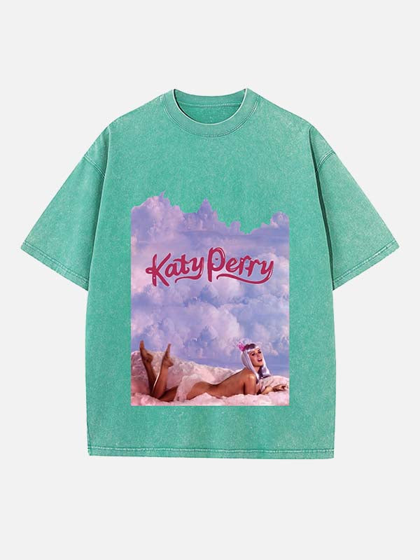 Katy Perry Print Round Neck T-shirt