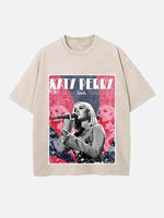 Katy Perry Print Round Neck T-shirt