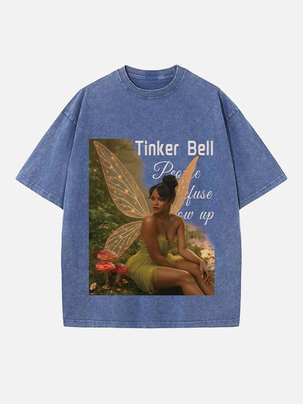 Rihanna Print Round Neck T-shirt